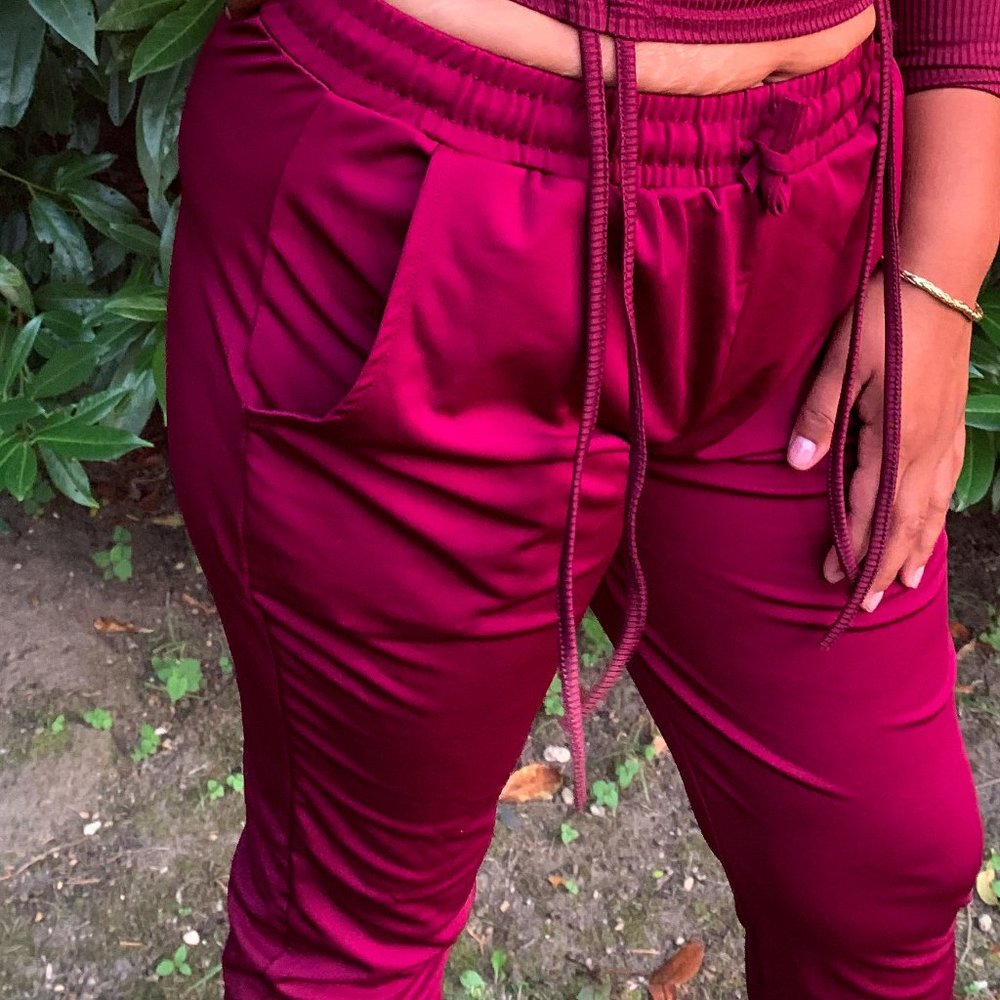 Burgundy Joggers